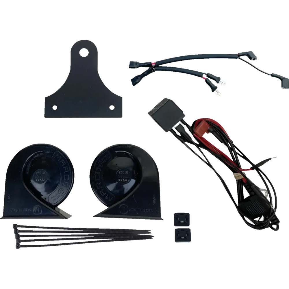 Electromagnetic Dual Horn Kit — Black