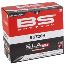 SLA MAX Factory-Activated AGM Maintenance-Free Battery — 12V 20Ah, 320A CCA, 154mm height, Black