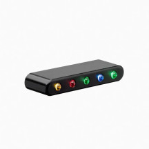 Motosign Mini Panel — Black anodized, billet aluminum