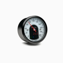 Motoscope Tiny — mo-SCOPE, aluminum housing, gloss black, KPH/MPH