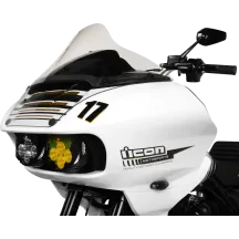 BRL Race Bubble Vented Windshield — 4" (10 cm), Clear