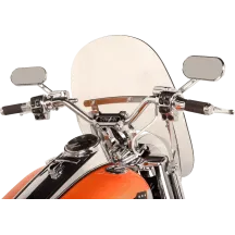 Fats/Slim Windshield Trigger-Lock Complete Mount Kit — Polished, Fits Memphis Fats and Memphis Slim (no OEM light bar)