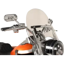 Fats/Slim Windshield Trigger-Lock Complete Mount Kit — Polished, Fits Memphis Fats and Memphis Slim (no OEM light bar)
