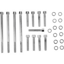 Kit de pernos M-Eight — Primaria exterior, cromado