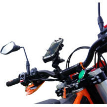 Universal Quick Grip Cradle — 1" ball, black