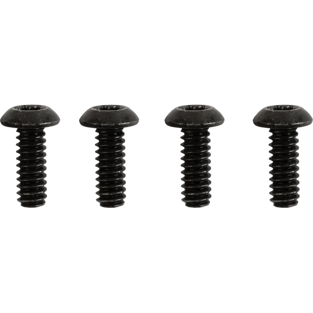 Kit de tornillos para carcasa de interruptor — Negro, zinc, niquelado