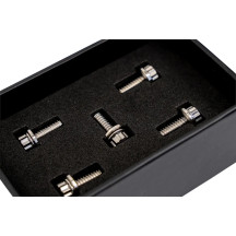 Tapa del derby Bitchin' Bolts — Para modelos M8, plateado