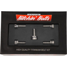 Tapa del derby Bitchin' Bolts — Para modelos M8, plateado