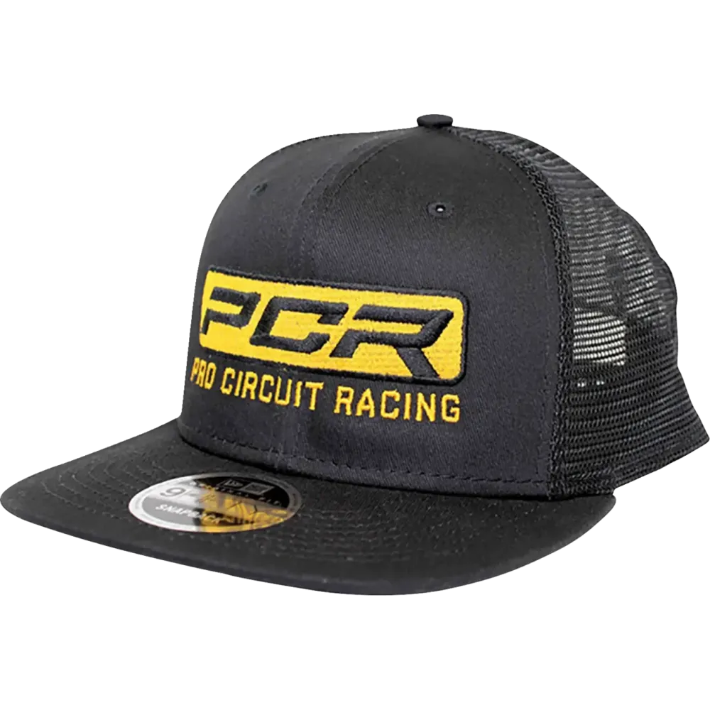 Gorra New Era Pro Circuit Racing — Talla única, Negro, Dorado, Snapback