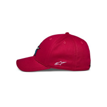 Elemental Curved Bill Hat — Red, S/M