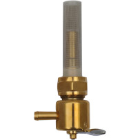Fuel Petcock — 1/4" outlet, 5/16" hose barb, Bronze