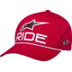 Gorra Ride Comp de visera curva con cierre snap — Talla única, Snapback, Rojo