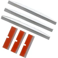 Vista Goggles Mudflaps — Adult, 3-pack, White, Orange