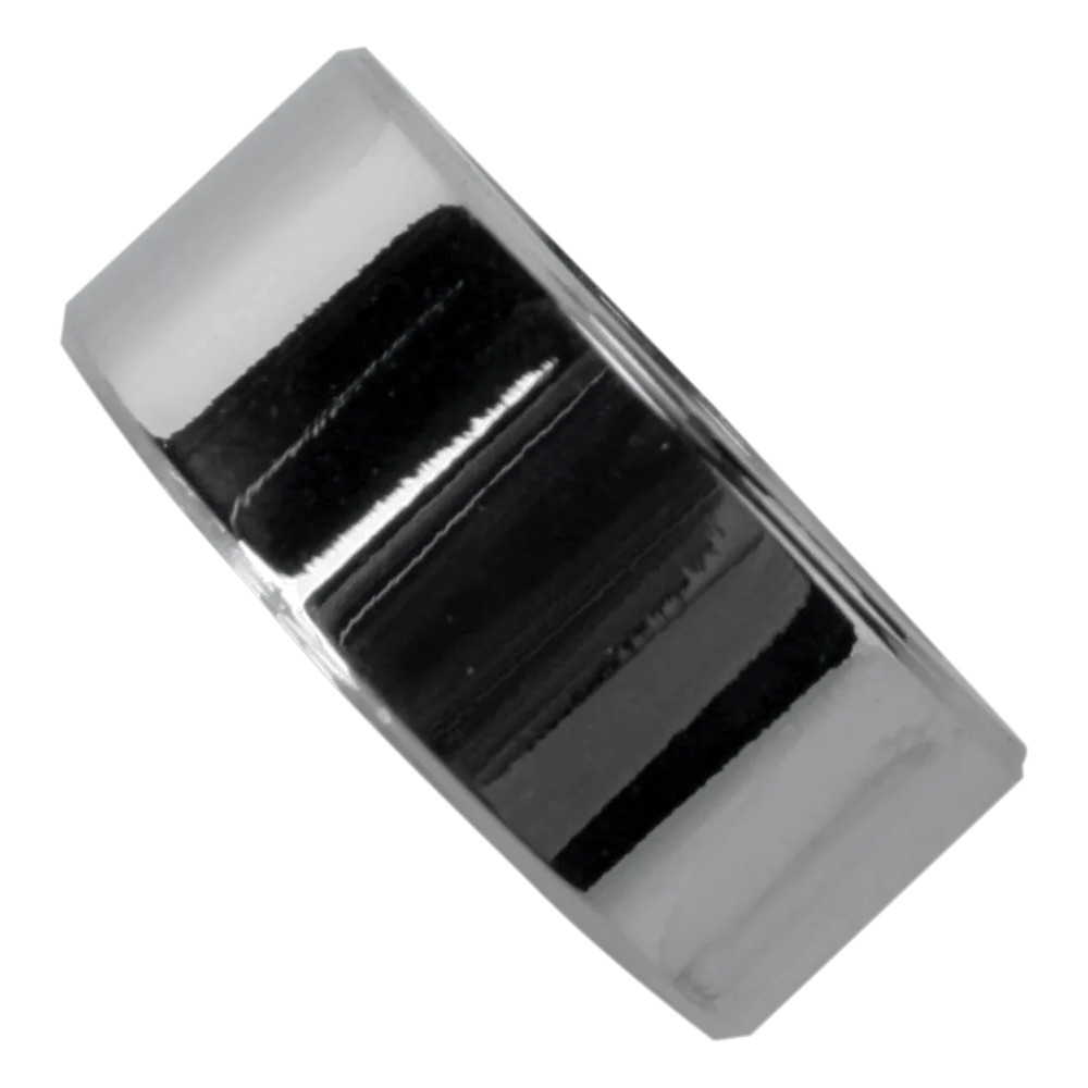 Wheel Spacer — 19.1 mm ID, 11.93 mm length, Rear Right, Chrome