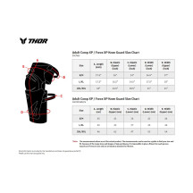 Protectores de rodilla Comp XP — S/M, Par, Negro