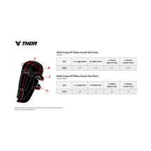 Protectores de codo Comp XP — L/XL, Negro/Naranja