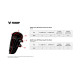 Protectores de codo Comp XP — L/XL, Negro/Naranja