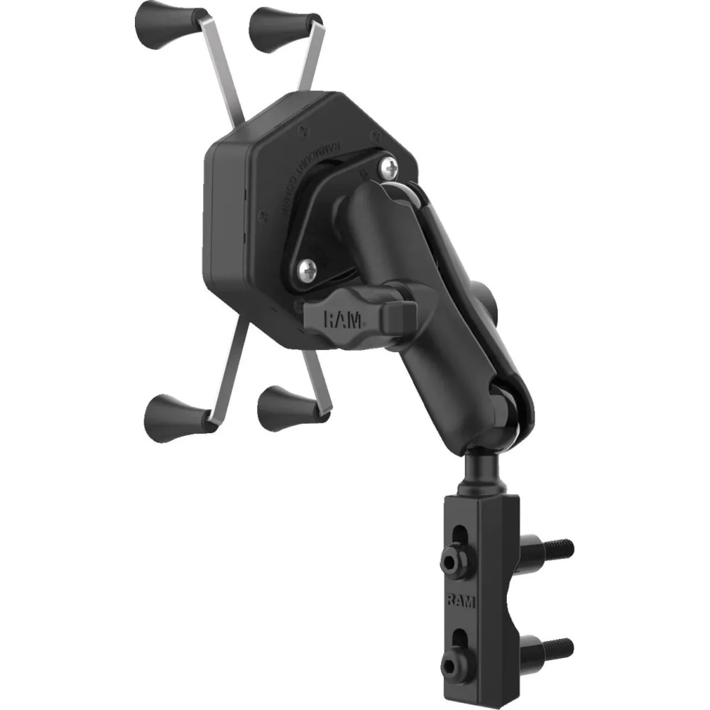 X-Grip® Mount Kit — Brake reservoir mount, fits large devices, Black