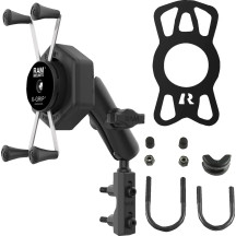 X-Grip® Mount Kit — Brake reservoir mount, fits large devices, Black