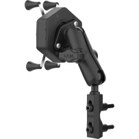 X-Grip® Mount Kit — Universal brake reservoir mount, Black