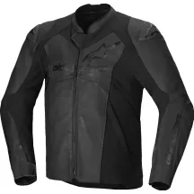 Faster v3 Leather Riding Jacket — 58, Men's, Black
