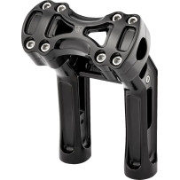 Method Kickback Handlebar Riser — 38.1 mm (1-1/2") pullback, 18 cm (7") rise, 25.4 mm (1") clamp, Black Matte