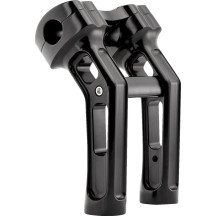 Method Kickback Handlebar Riser — 38.1 mm (1-1/2") pullback, 18 cm (7") rise, 25.4 mm (1") clamp, Black Matte