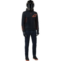 Sudadera con capucha Chrome Air Sport — S, Negro, corte deportivo