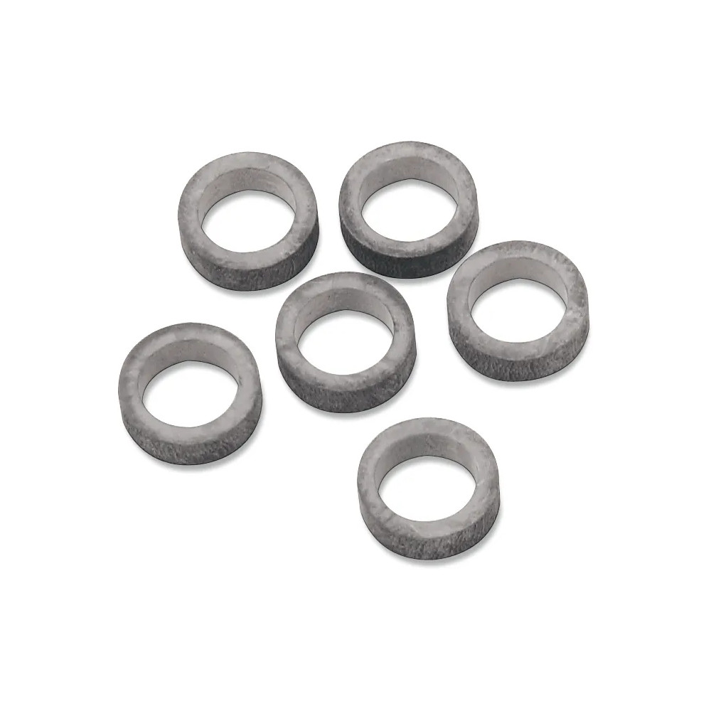 Replacement Washers — Fuel Line, Silver, 6-pack