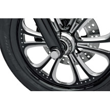 Axle Caps — Chrome, front