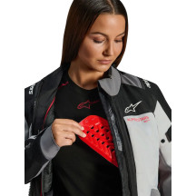 Stella Andes v4 Drystar® Jacket — 2XL, Black, Gray, Coral