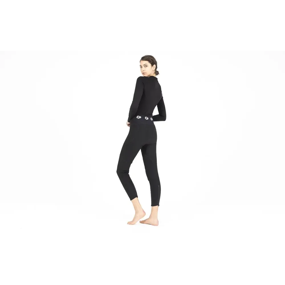 Pantalones XTM® Baselayer para mujer — Talla L, corte ajustado, Negro