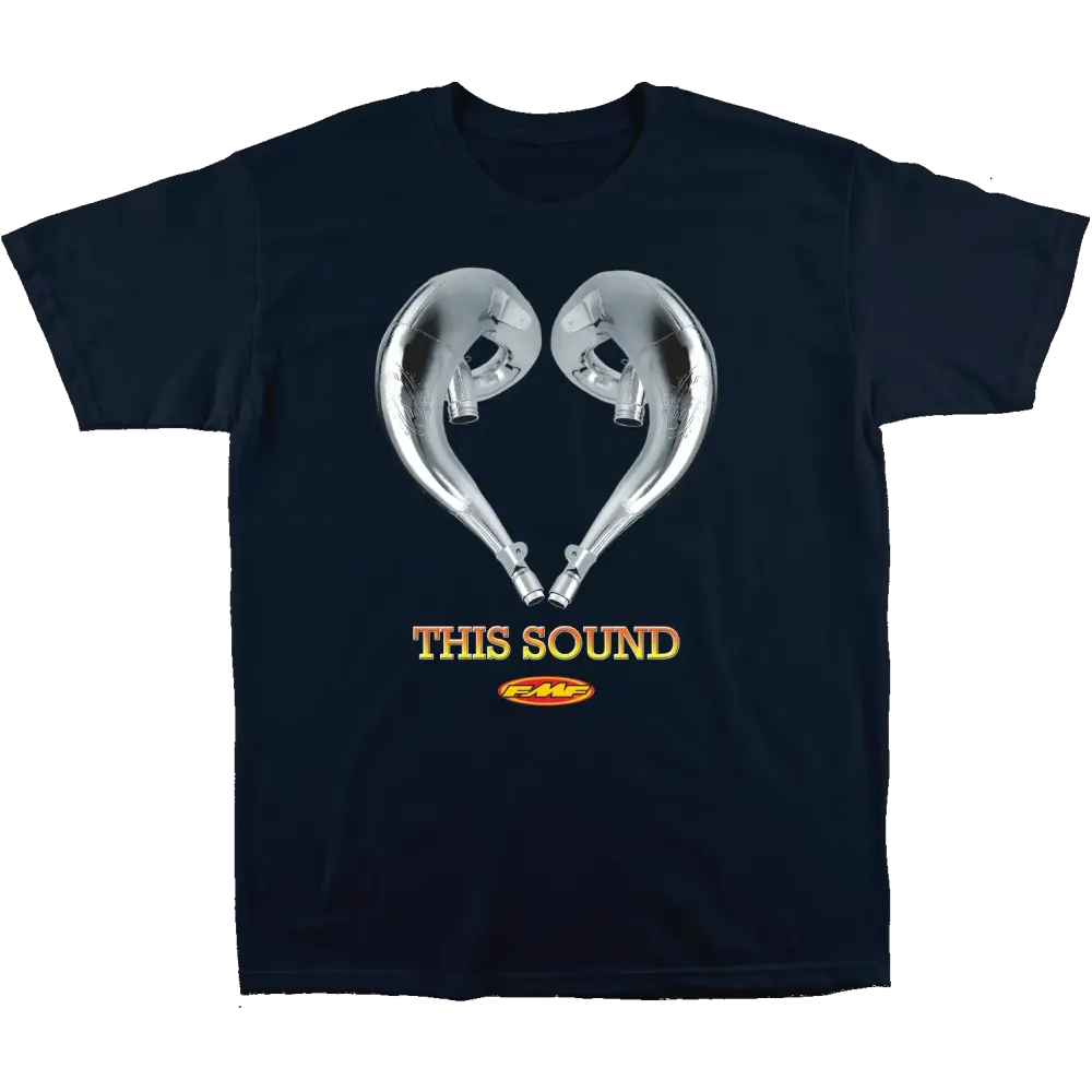 Love This Sound T-Shirt — Size S, Gray, Navy, Yellow