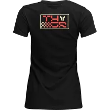 Camiseta Vantage para mujer — Talla S, corte entallado, negro vintage