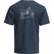 Camiseta juvenil Blueprint — Talla L, azul marino