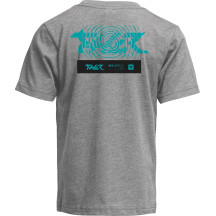 Camiseta Juvenil Mind Control — Talla L, Gris jaspeado