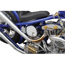 Custom Oil Tank — 3.3 qt, center fill, chrome