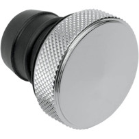 Custom Oil Tank Plug — Chrome, billet aluminum, peaked