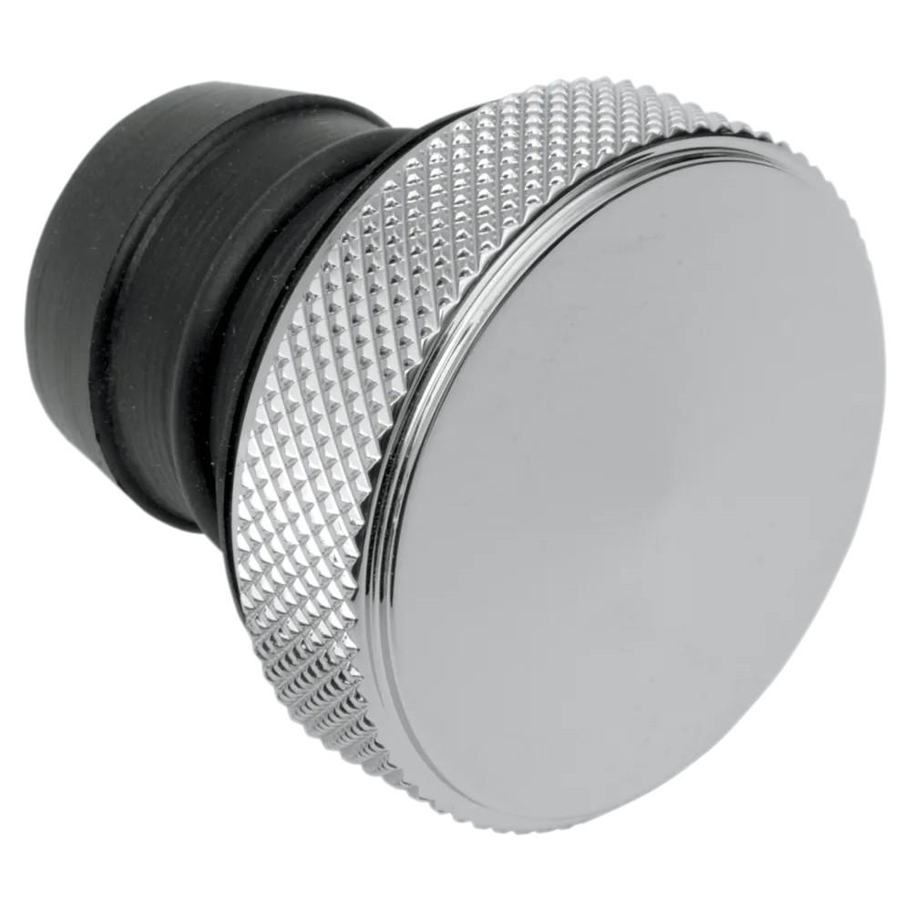 Custom Oil Tank Plug — Chrome, billet aluminum, peaked