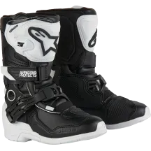 Kids Tech 3S Boots — US 10, Over-Calf, Black
