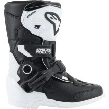 Kids Tech 3S Boots — EU 32, Over-Calf, Black, White