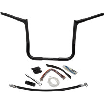 Kit de manillar EZ Install de punta apuntada de 1-1/4" — diámetro 1-1/4", alzada 14", Negro