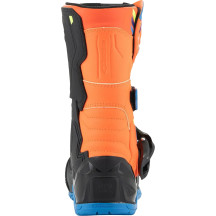 Kids Tech 3S Boots — EU 29, Over‑calf, Orange/Blue/Fluorescent Yellow