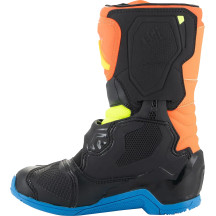 Kids Tech 3S Boots — EU 29, Over‑calf, Orange/Blue/Fluorescent Yellow