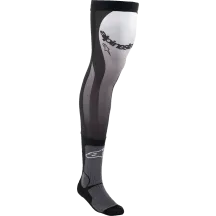Knee Brace Socks — L/XL, Knee-High, Black