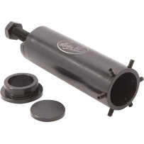 Extractor de rodamientos del vástago de dirección — Compatible con modelos touring Harley-Davidson® '14 en adelante, Negro
