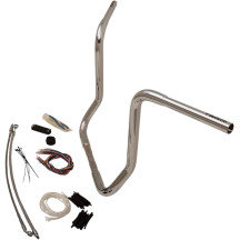 Kit de manillar 1-1/4" EZ Install Round Top — elevación 16", ancho central 15-1/2"