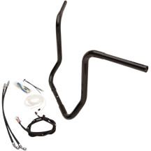 1-1/4" EZ Install Round Top Handlebar Kit — 16" rise, 36" width, Black