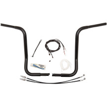 1-1/4" EZ Install Round Top Handlebar Kit — 16" rise, 36" width, Black