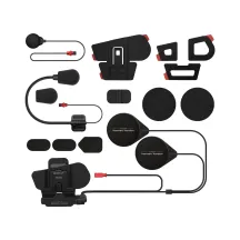 60S Helmet Clamp Kit with Universal Microphone Kit — Black